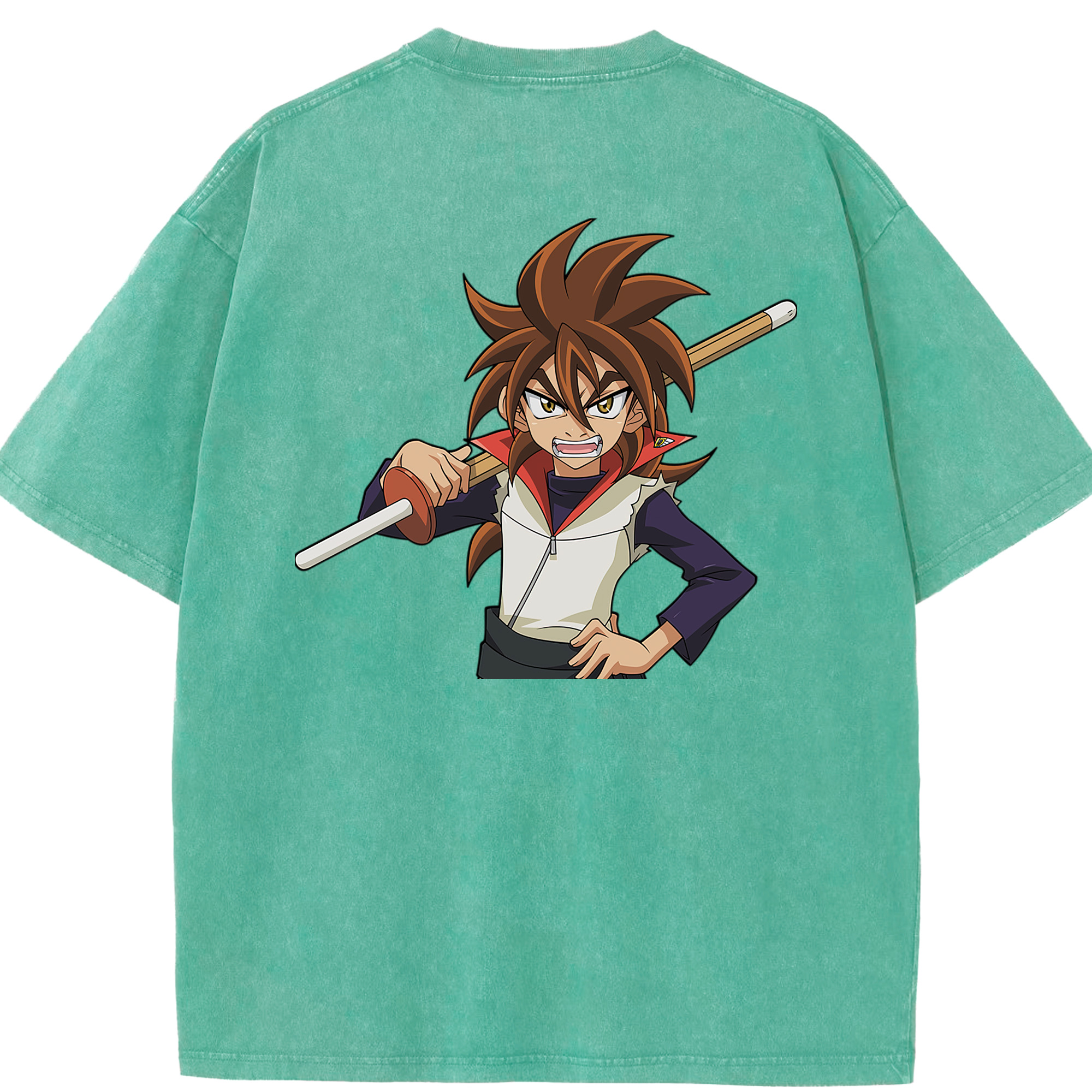 （画像用） 遊☆戯☆王 Yu-Gi-Oh! 綿100% ヴィンテージ風 半袖Tシャツ（背面プリント）